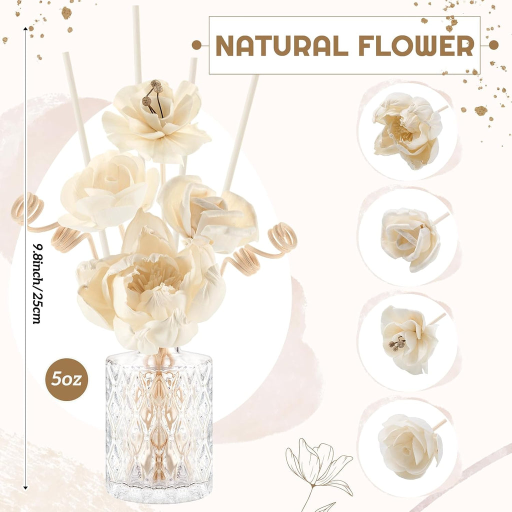 Flower Reed Diffuser Set,Classic - Set of 11