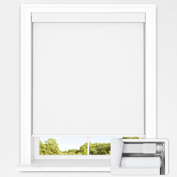 No Tools No Drill Cordless Blackout Roller Shades for Indoor Windows, Easy to Install, Darkens Rooms, Blocks Heat