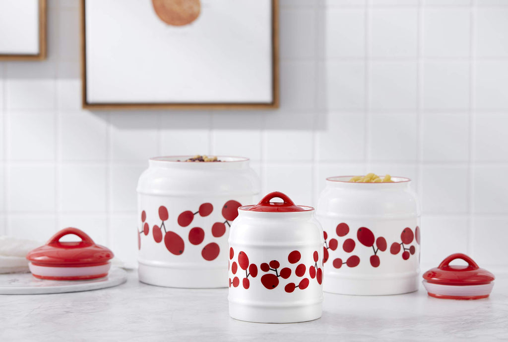 Ceramic canisters | 51 OZ Ceramic Food Storage Jar|White cookie jar|Ceramic canisters with lids|Coffee