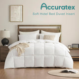 Queen Duvet Insert Comforter,100% Cotton Shell