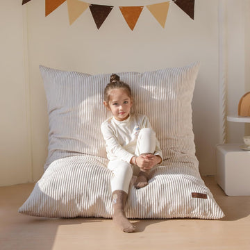 3 in 1 Kids Bean Bag Chair, Comfy Floor Sofa with Removed Cover