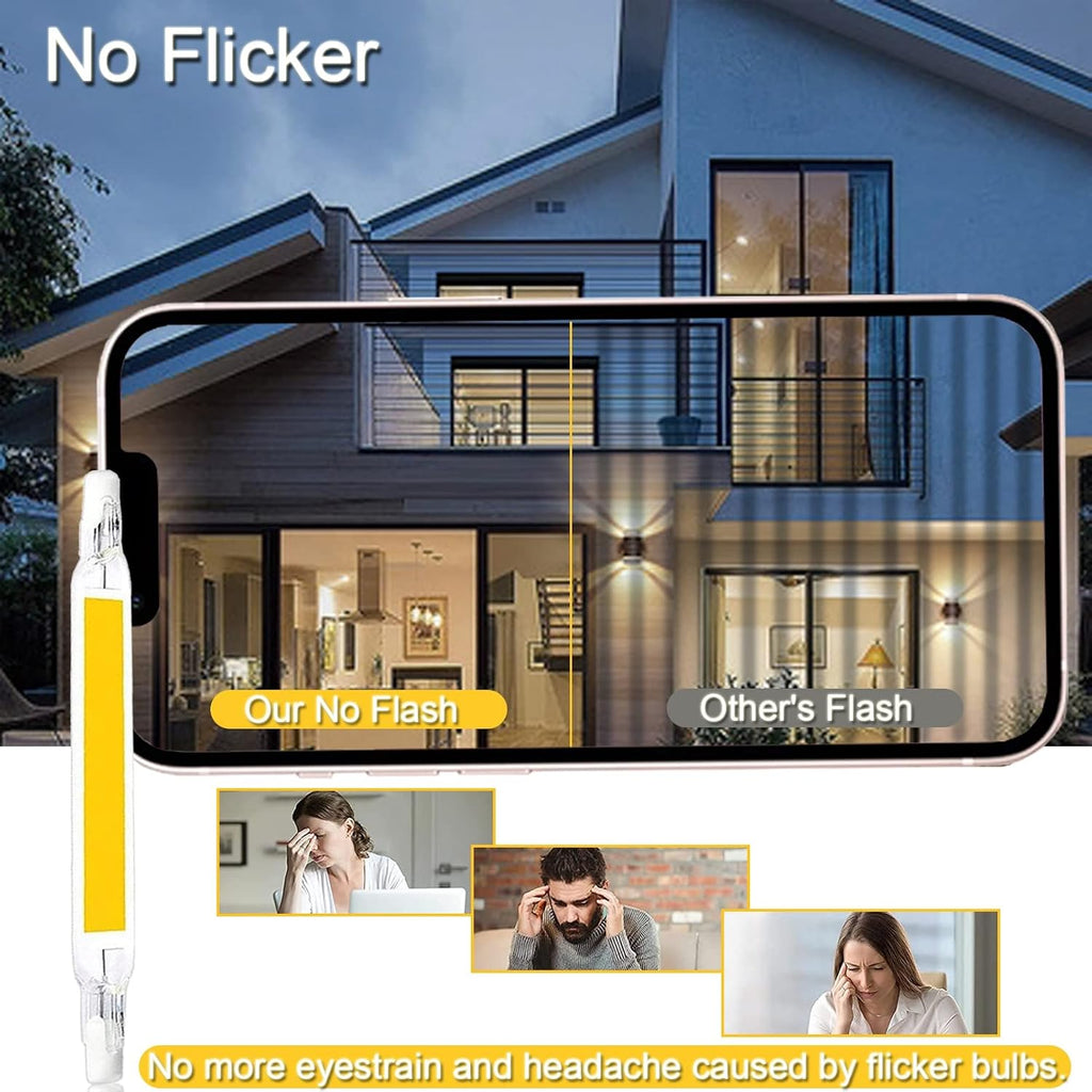 R7S LED Bulb 78mm 5W Halogen Bulbs Replacement 75W R7S Base Bulb J Type Linear Double Ended Bulb Lamp Floodlight
