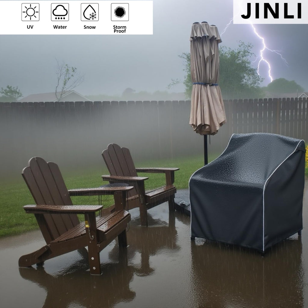 1-Pack Adirondack Chair Cover, Waterproof Patio Cover, 32Wx35Dx36H