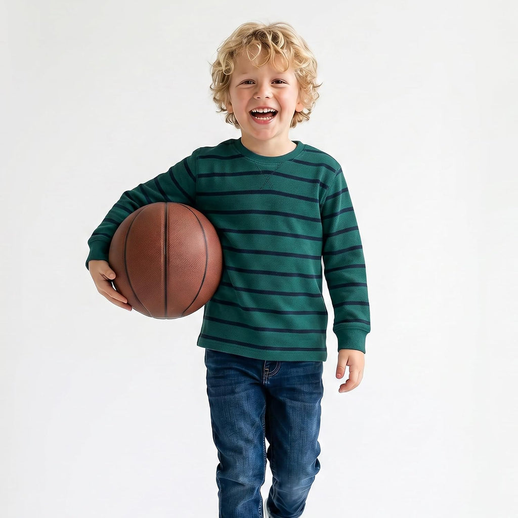4 Pack Boy and Toddlers Thermal Long-Sleeve Shirts Kid T-Shirts Top