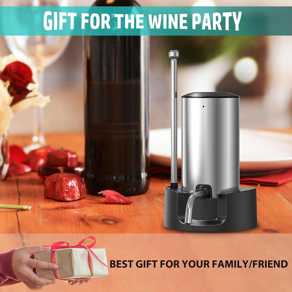 Electric Wine Aerator Pourer Decanter Type C Rechargeable Wine Dispenser