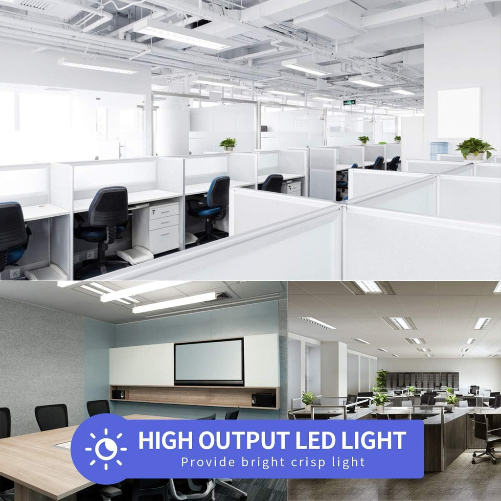 8FT LED Tube Light, T8 8FT LED Bulbs 45W 6000K Cool White FA8 Base, Fluorescent Light Bulbs Replacement, Frosted