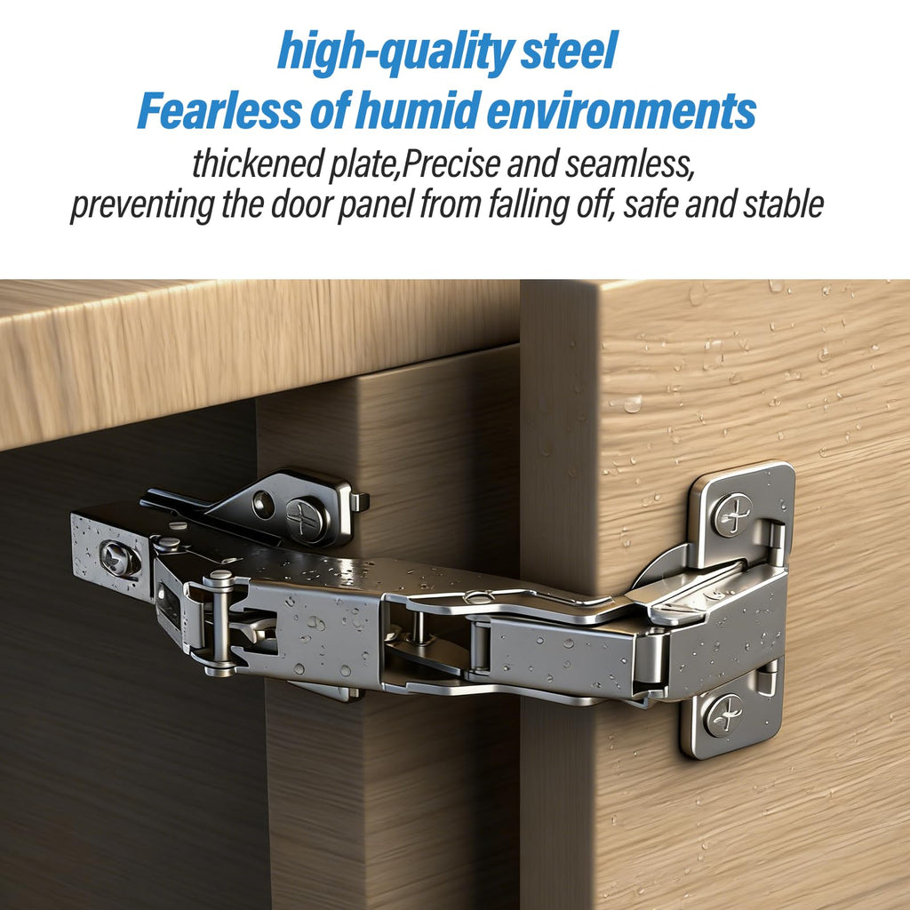 4 Pack Soft Close Hinges Hidden Lazy Susan Cabinet 165 & 135 Degree