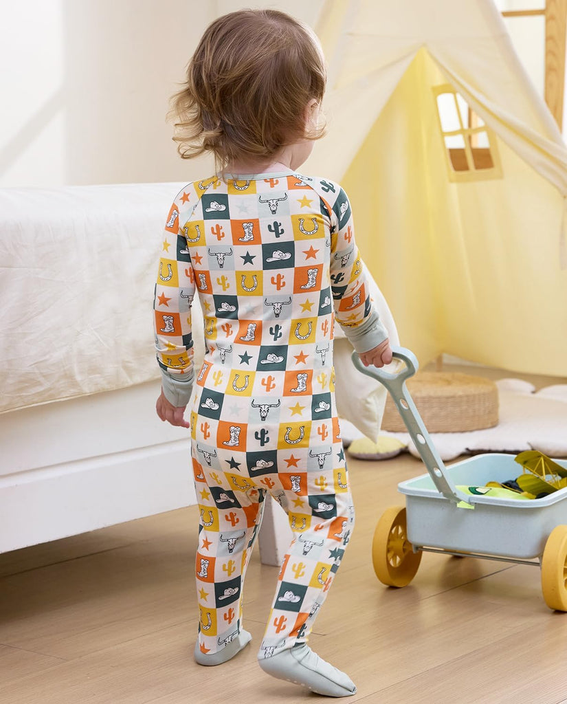 Viscose Baby Footie Pajama, Zipper Sleeper Boys Girls
