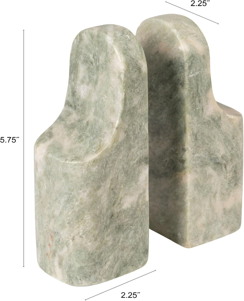 Marble Bookend, Green
