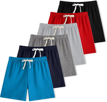 Pack French Terry Cotton Boy Shorts for Toddler with Drawstring