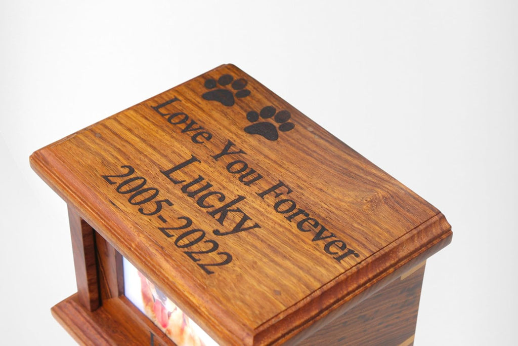 Pet urns for Dogs, Dog urns for Ashes, Wood Pet urn for Cats, Wooden urn for Pet Ashes, Keepsake for Animals, Pet