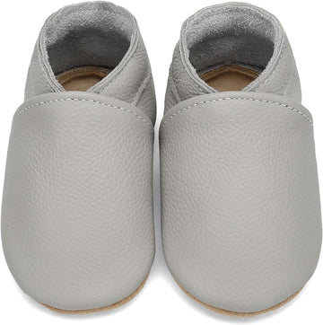 Genuine Leather Baby Booties Soft Sole Toddler Walking Shoes Flexible&Breathable Baby Slippers for First Walkers Boys
