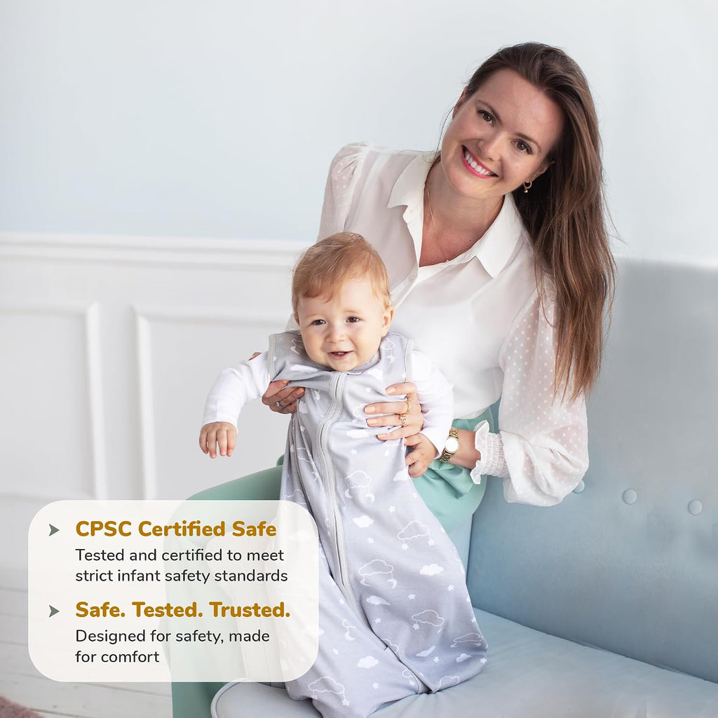 Organic Cotton Baby Wearable Blanket 2.5 TOG Winter Sleep Sack