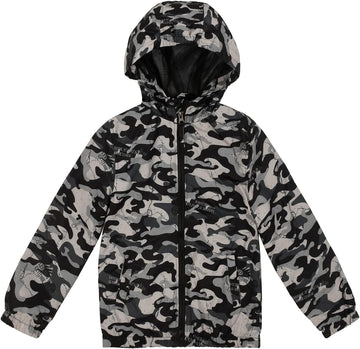 Boys Waterproof Rain Jacket Windbreaker Lightweight Coat Kids Raincoat Outerwear