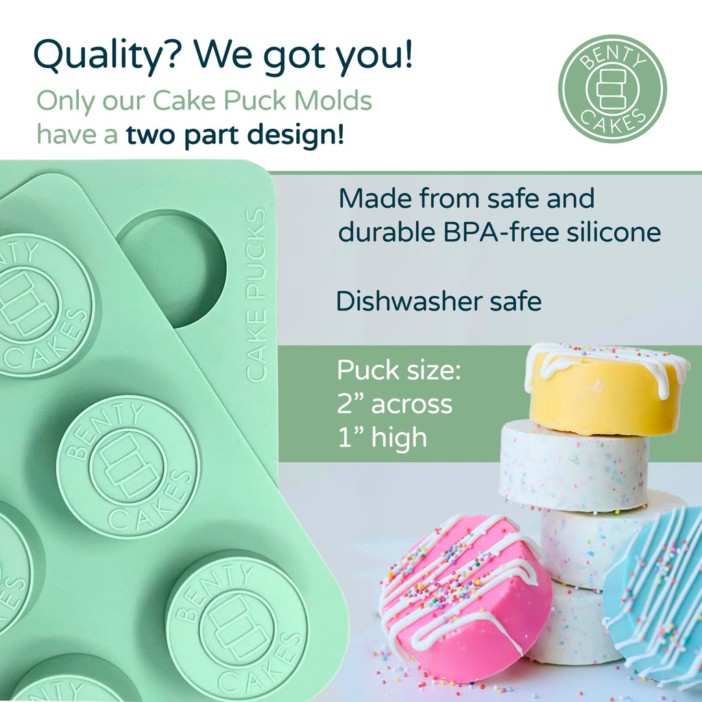 The Original Cake Puck Baker Bundle - Better than a Cake Pop! Make Chocolate Covered Dessert - BPA Free Silicone