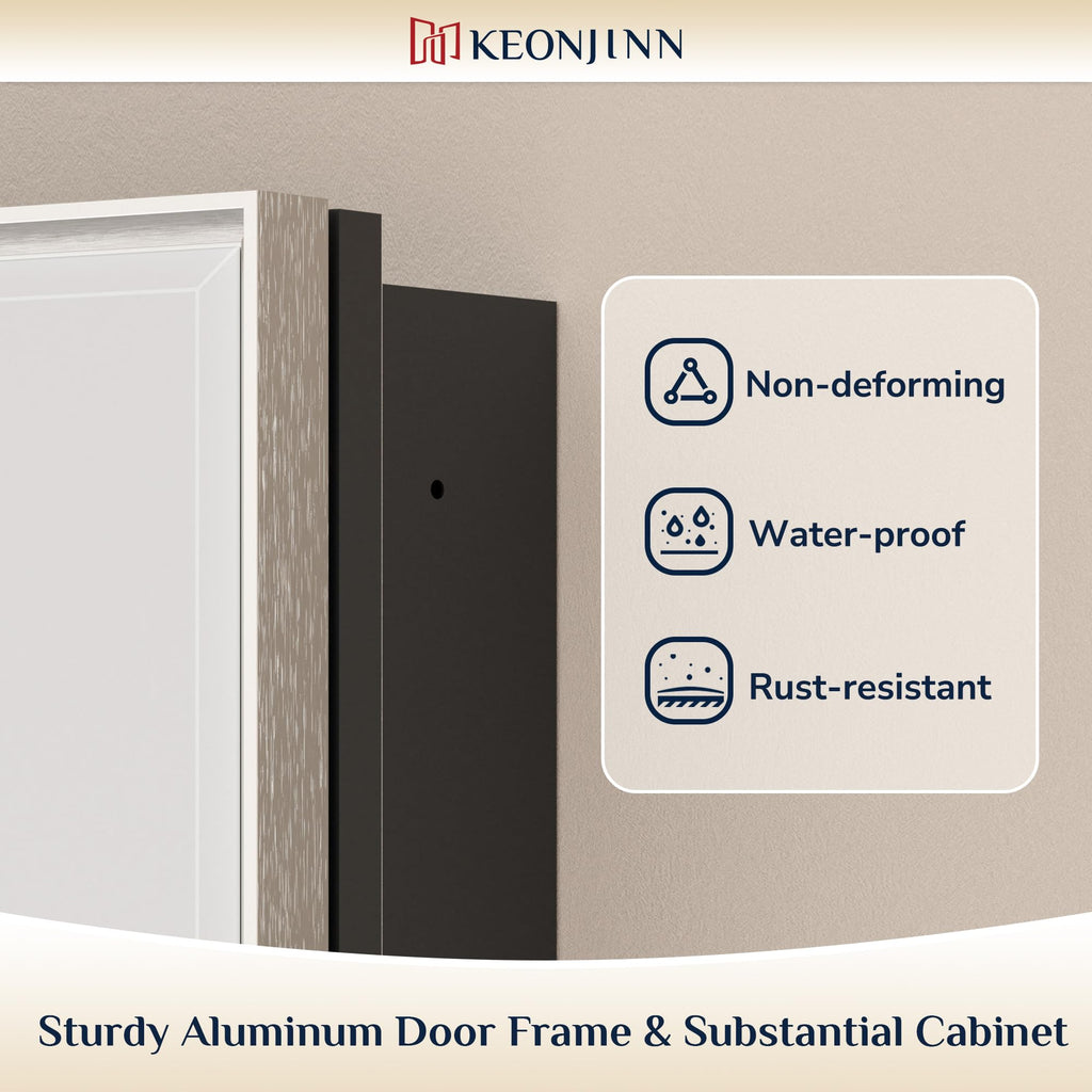 40"x30" Large Bathroom Medicine Cabinet, 2 Door, Brushed Nickel