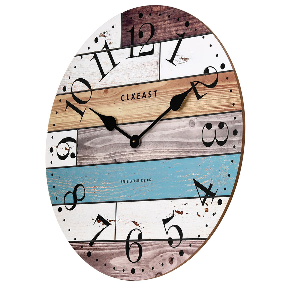 24 Inch Coastal Farmhouse Wall Clocks Decor