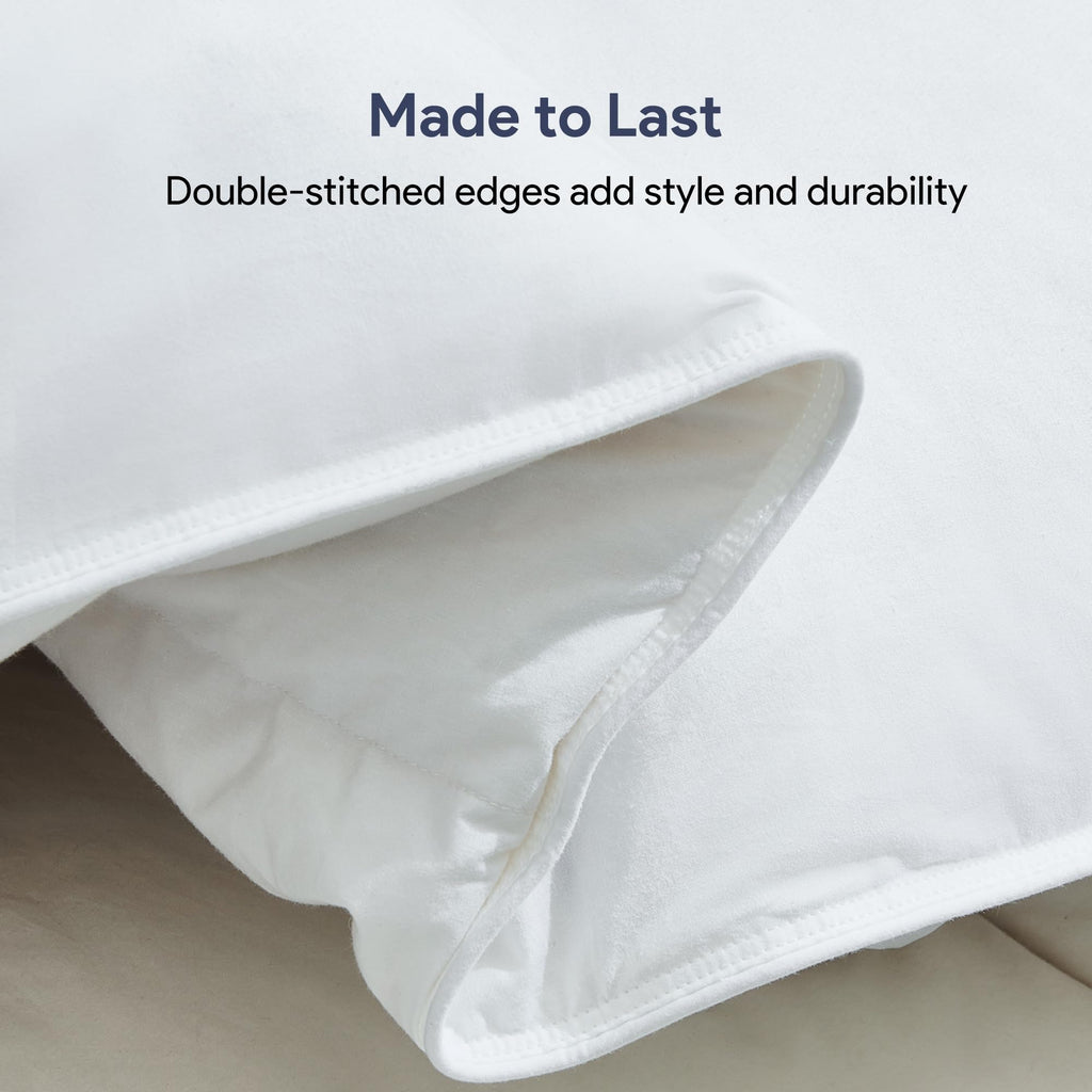 Feather Down Comforter King, Lightweight Duvet Insert