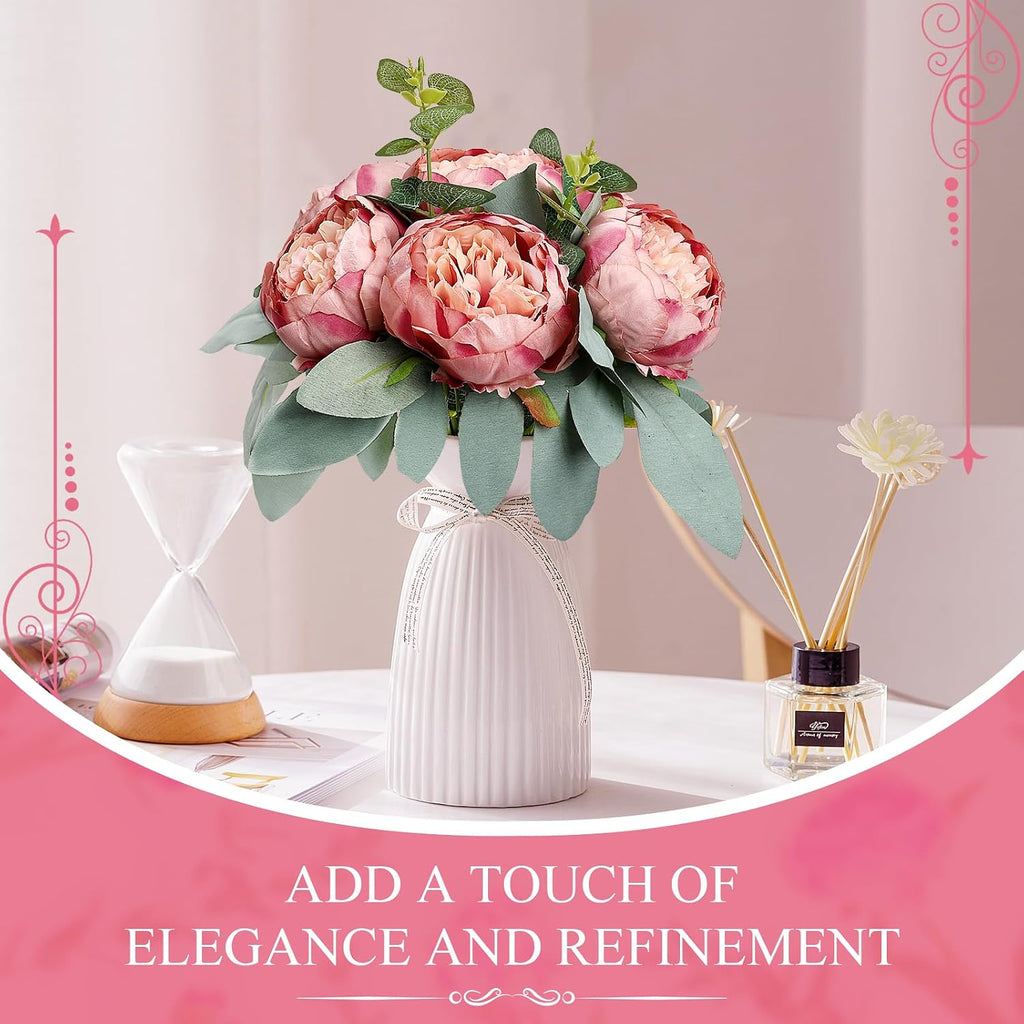 Artificial Peonies Flowers, 4'' - Dusty Pink - Set of 50