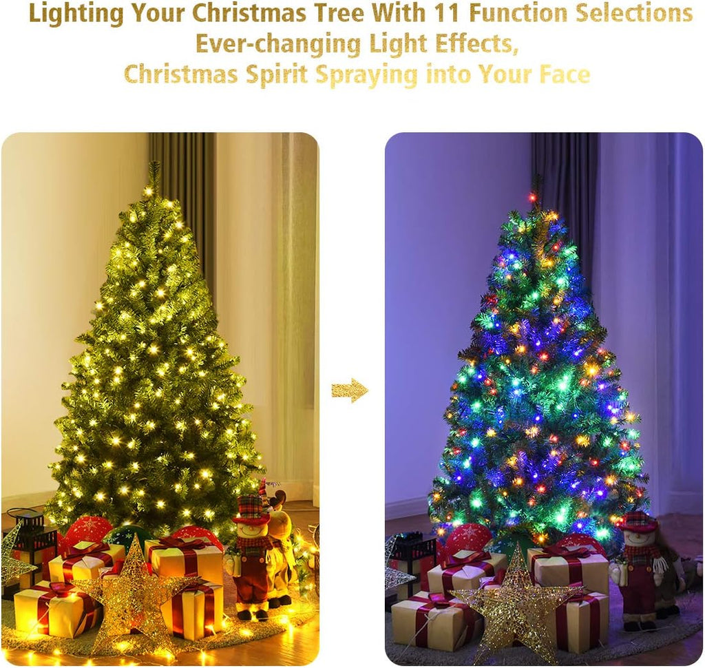 4 FT Pre-lit Christmas Tree, Artificial Holiday Xmas Tree