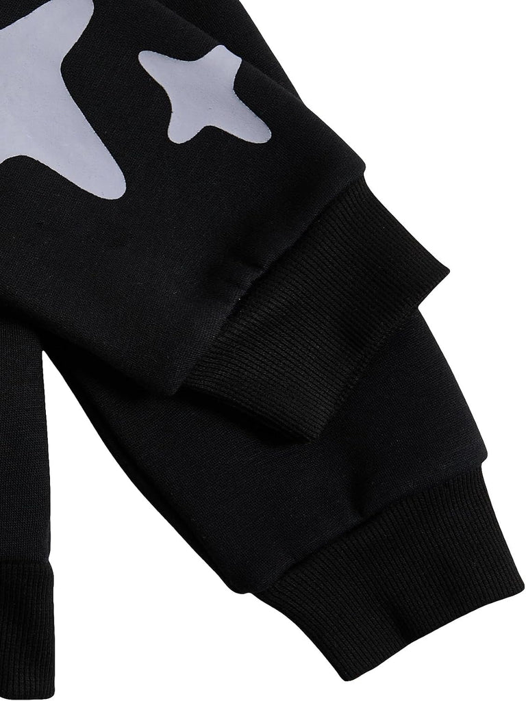 Boy's Zip Up Hoodies Y2k Letter Graphic Sweatshirt