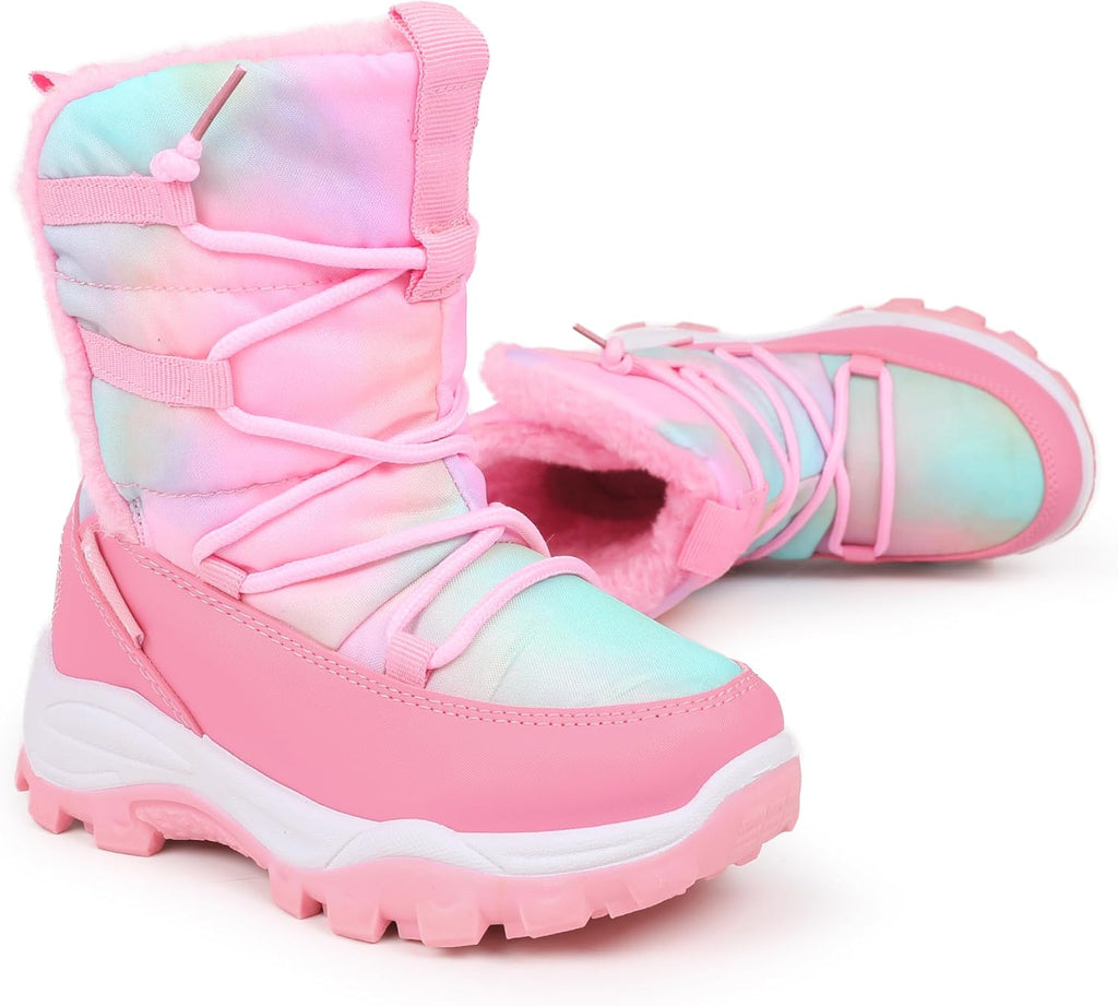 Kids Outdoor Winter Snow Boots, Warm Fur Lined