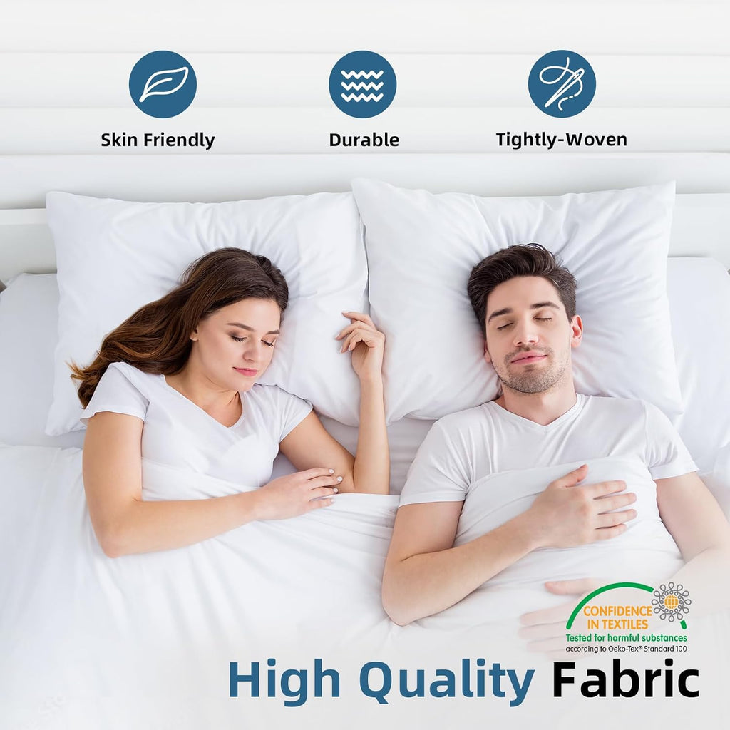 Down Feather Throw Pillow Inserts 14x22 Firm Large Lumbar Pillows for Bed Decorative Couch Soft Pillows - Set of 2