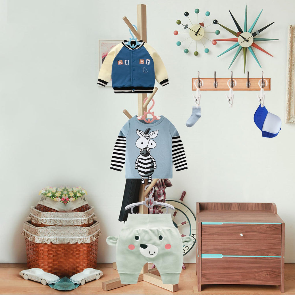 Baby Hangers, 50pcs Space Saving Blue Kids Hangers