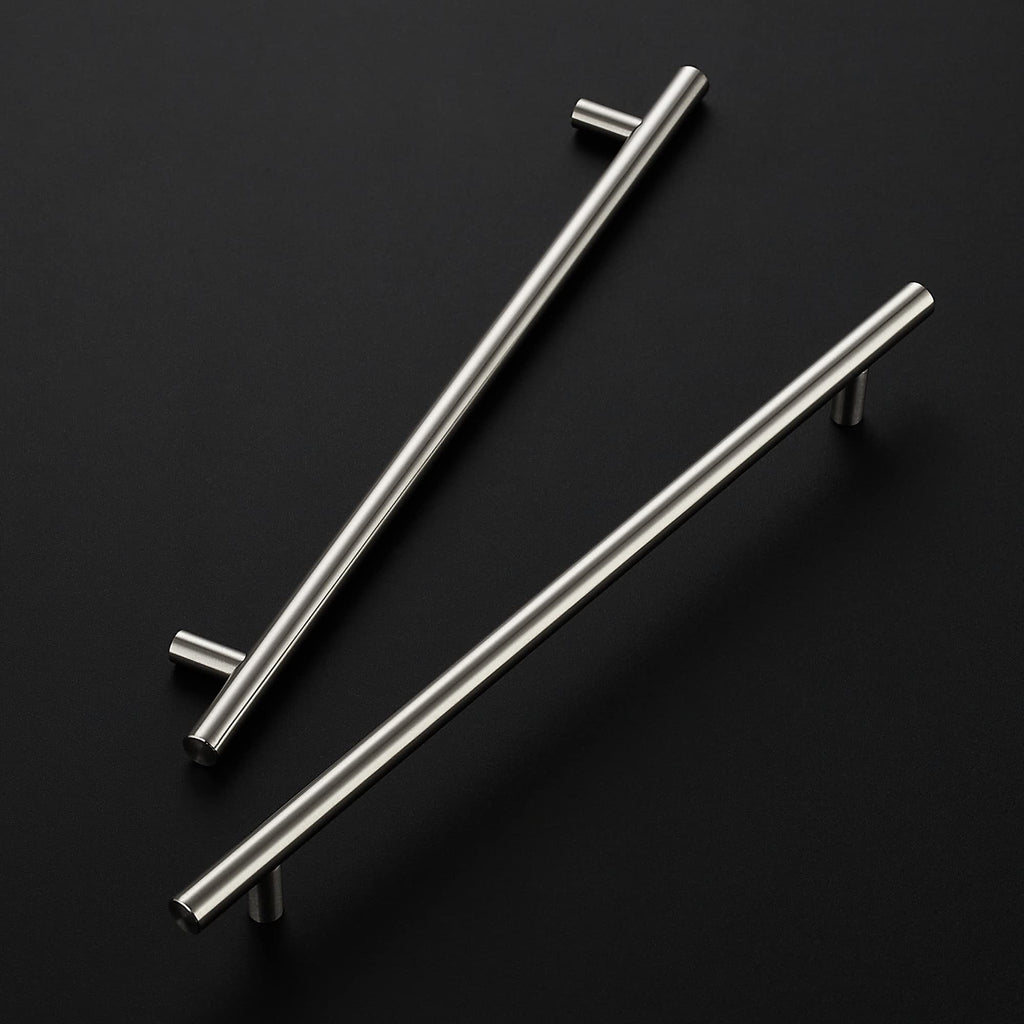 Brushed Nickel Cabinet Handles 12-1/2"Length,10" Hole,10 Pack