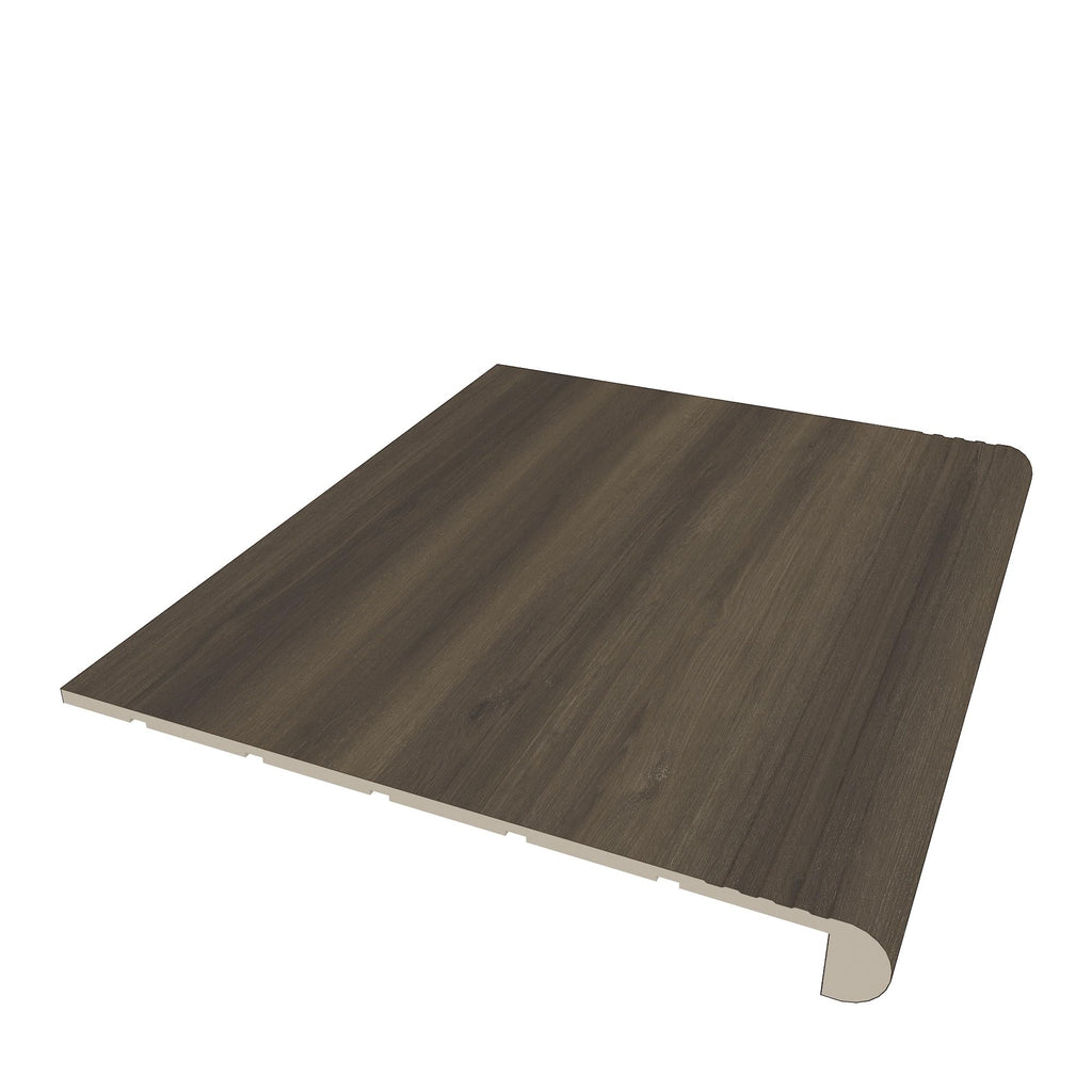 EverLux Basic 20 mm. T x 48.42 in. L x 11.81 in. W Vinyl Stair Tread (4 Pieces) (Hickory)