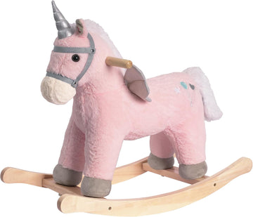 My Baby Rocking Horse, Rocking Animal with Realistic Sound, Stuffed Rocker for Toddlers 18M+, Soft Filling Ride on