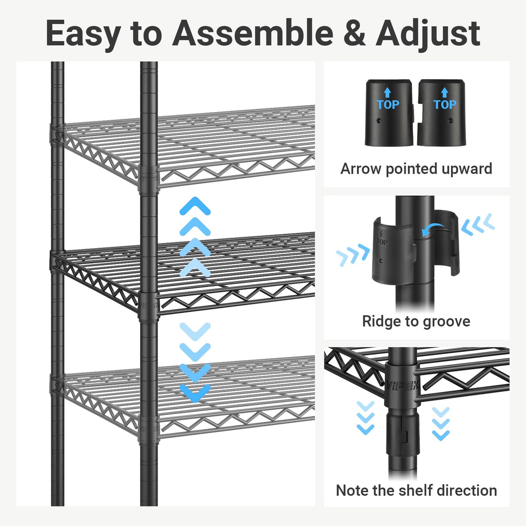 X2 Expandable Clothes Rack Portable Closet Organizer System Black