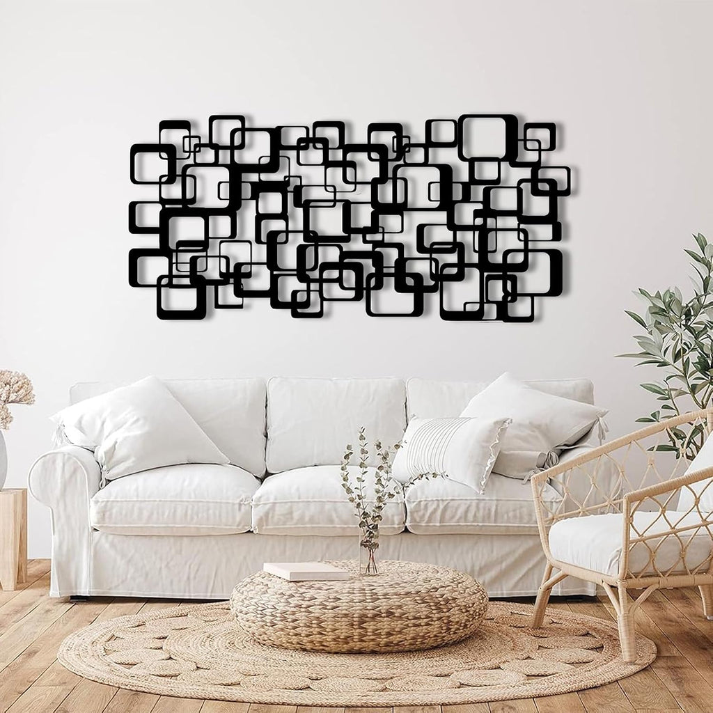 Modern Luxury Style Metal Wall Art, 3d Metal Wall Art, Mid-Century Decor Abstract Wall Sculpture, Wall Sculpture