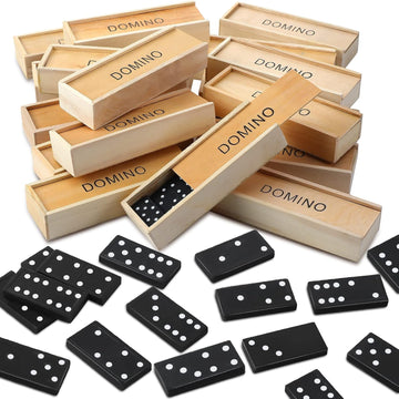 Mini Dominos Set for Kids Adults Bulk Double 6 Dominoes - Set of 36