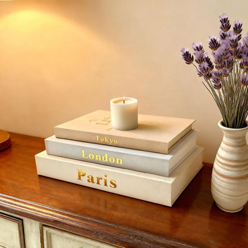 Decorative Books Decor, Faux Book for Decoration, Fake Book Set | Realistic Book-Like Design, Practical Hollow
