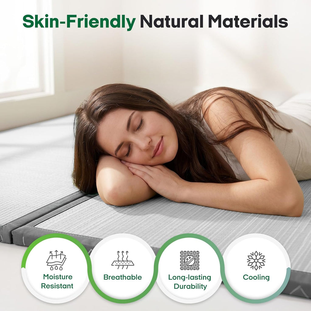 Japanese Tatami Mat, Foldable Floor Sleeping Pad Futon Mattress
