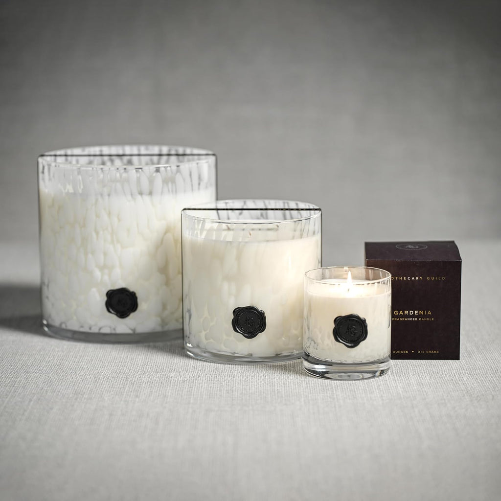 Apothecary Guild Opal Glass Jar Candle, Gift Box, 4 oz - Gardenia