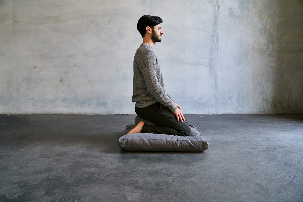 Meditation Cushion Set - Zafu Meditation Pillow and Zabuton Floor Cushion - Adjustable Organic Buckwheat and Cotton