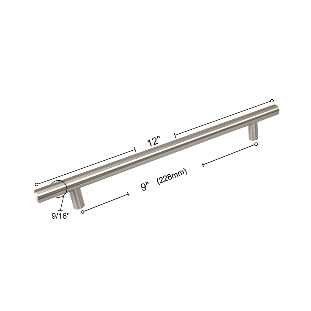 9 inch Cc Thick Solid 12 inch Long Stainless Steel Handle bar Pulls 25 Pack