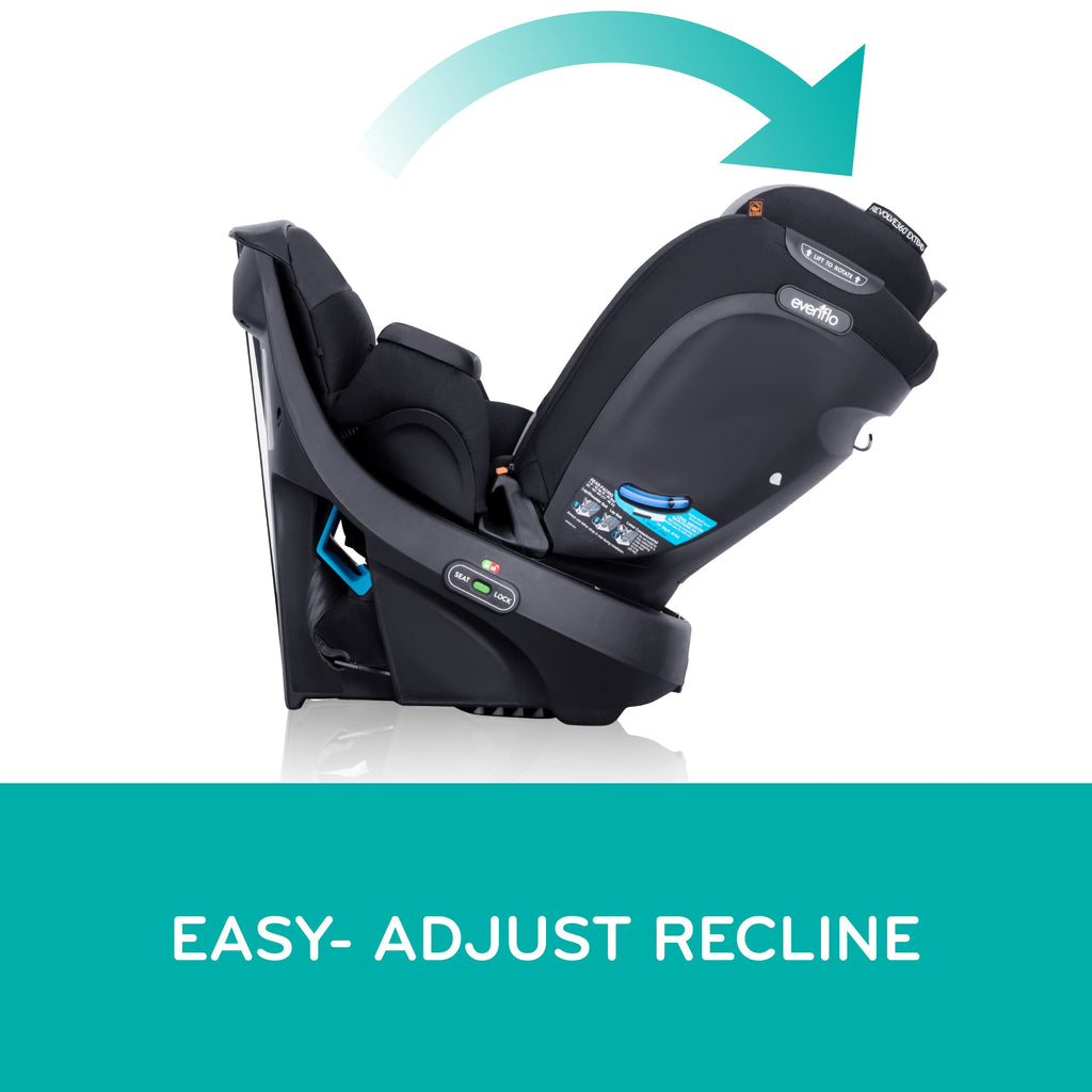 Evenflo Revolve360 Extend Convertible Car Seat with 360 Degree Rotation, Extended Rear-Facing, Forward-Facing