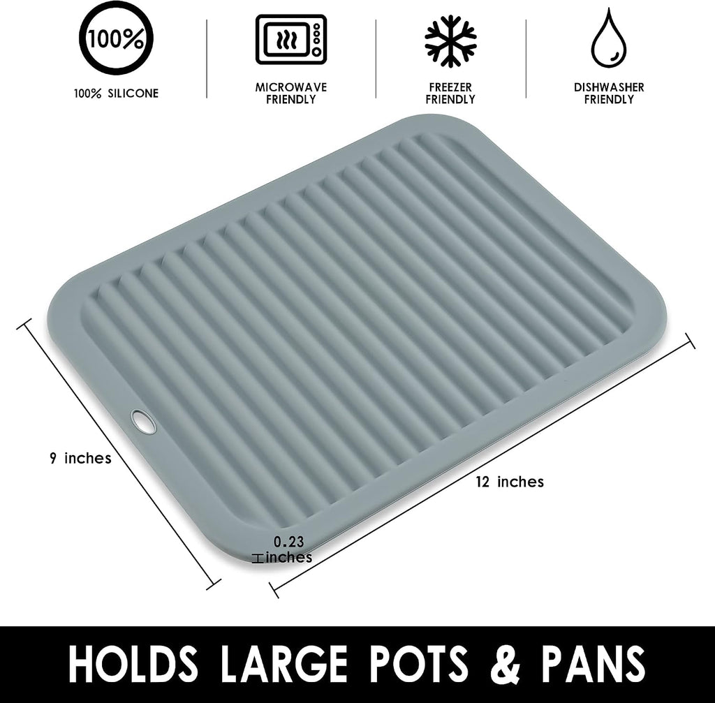Silicone Trivets for Hot Dishes, Pots and Pans, Hot Pads Counter, Silicone Pot Holders Mats, Heat Resistant Mat