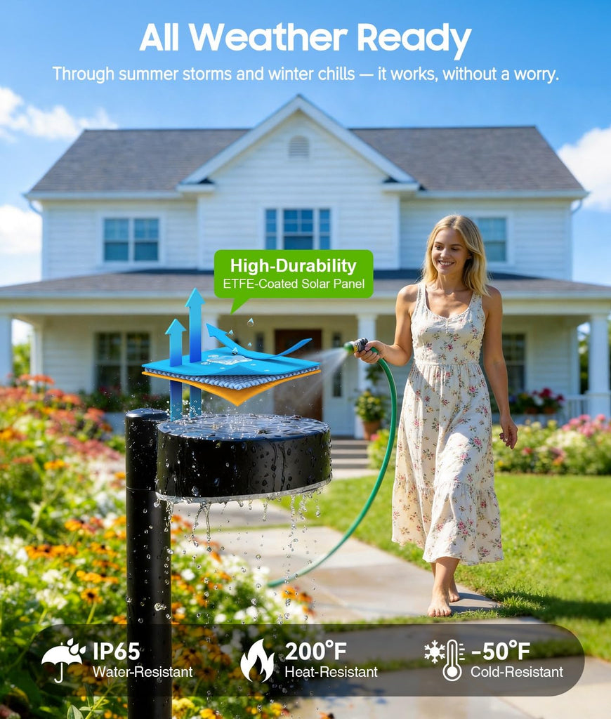 12 Pack Solar Pathway Lights Outdoor, Solar Powered Landscape Path Light with Larger LED Lens, Brighter Up to 12 Hrs