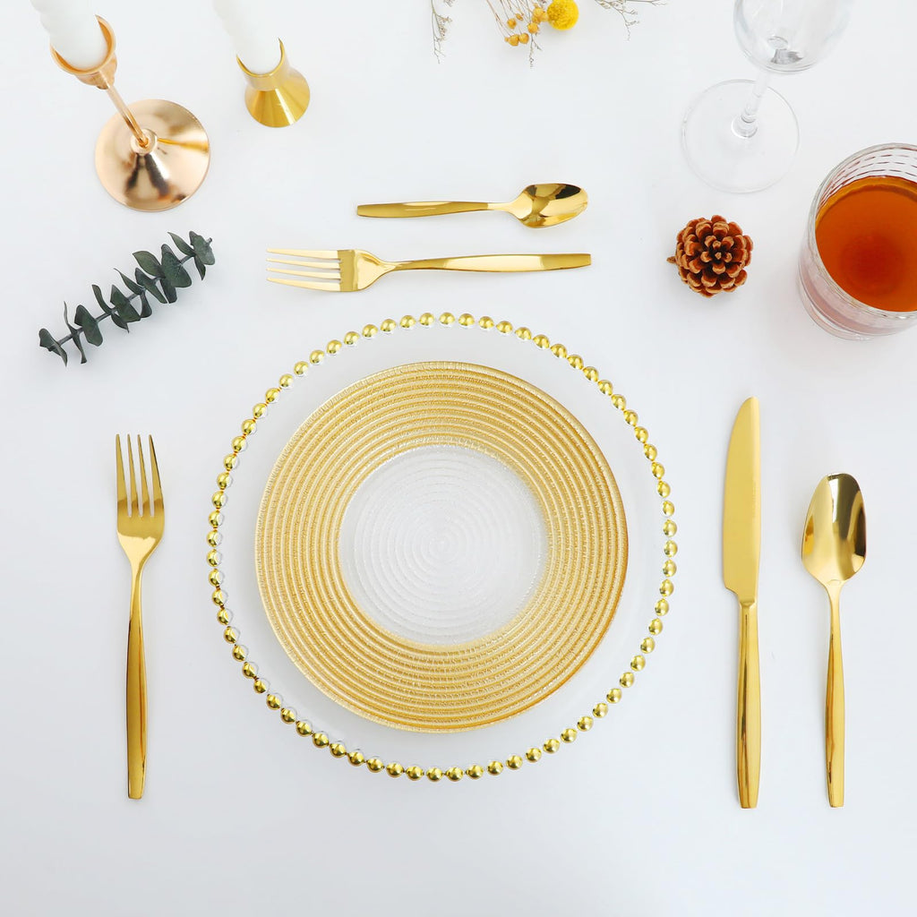 Gold 60-Piece Silverware Set, Stainless Steel Flatware Utensils Cutlery Set for 12, Including Steak Knife Fork and