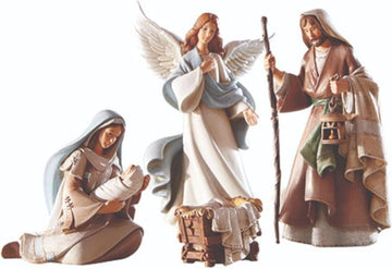Nativity Sets for Christmas - Indoor Bethlehem Nights Nativity Scene, 5-Piece, Holy Family