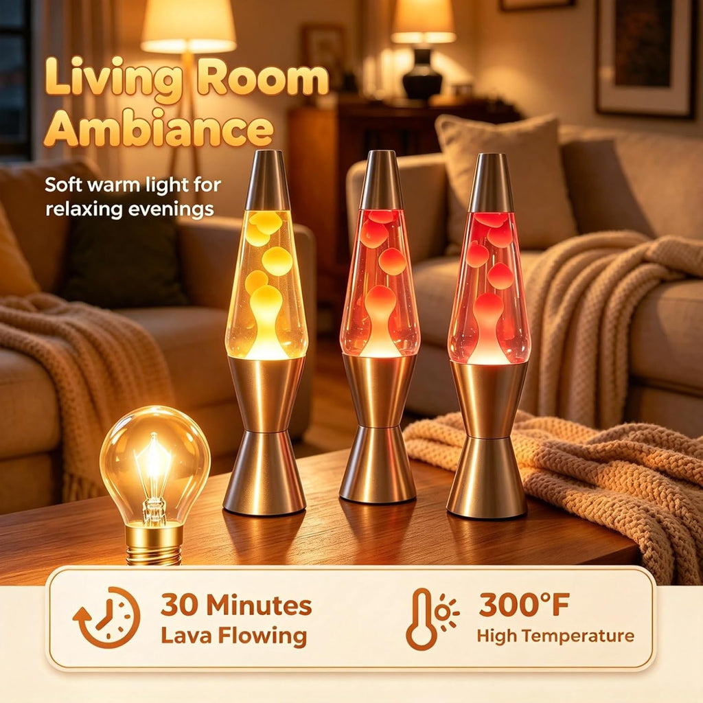 Lava Lamp Bulb S11 25W E17 6-Pk 2700K Soft Glow