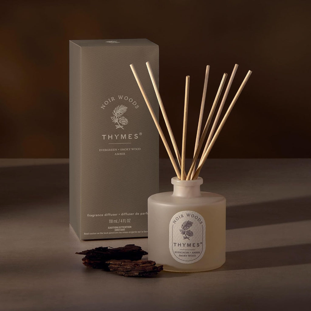 Petite Oil Reed Diffuser Set - Includes Reeds, Fragrance Oil & Glass Bottle - Luxury Scent Diffusers Decor - Notes of