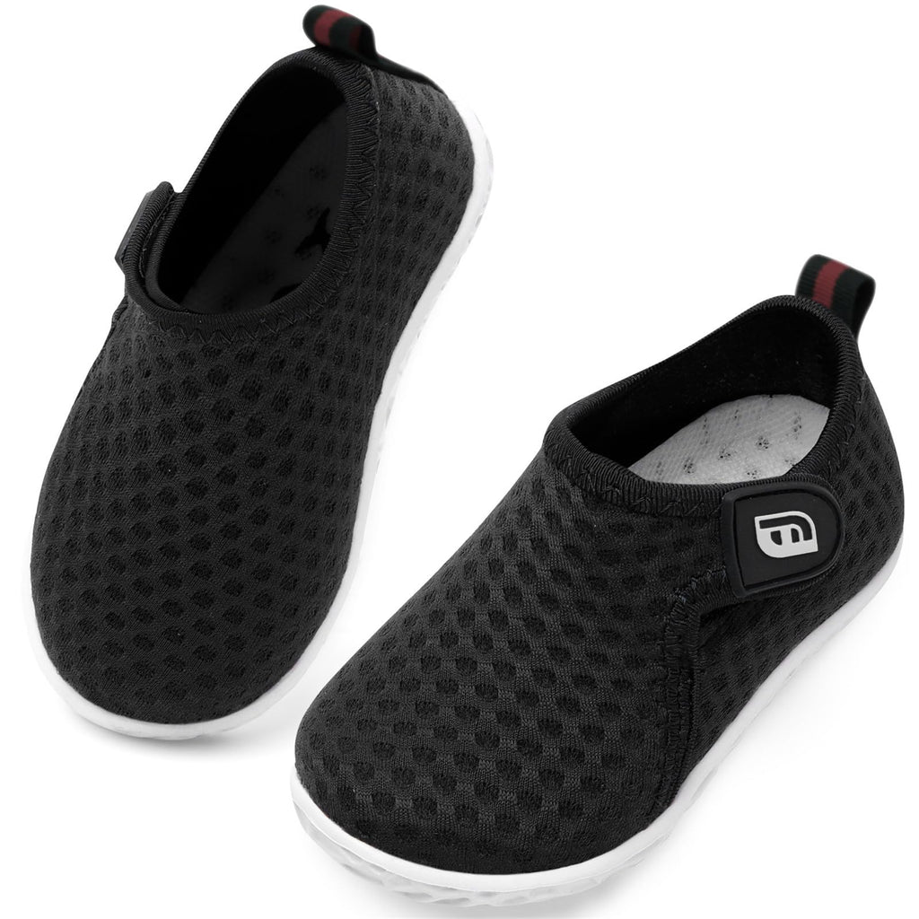 Boys Girls Barefoot Swim Water Shoes Beach Walking Sandals Athletic Sneakers Black Infant