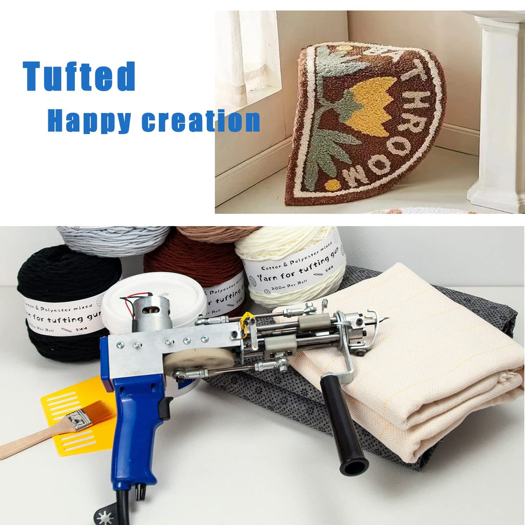 Non-Slip Tufting Cloth Backing Fabric 71x118 Inch, 2mm Thick & Durable