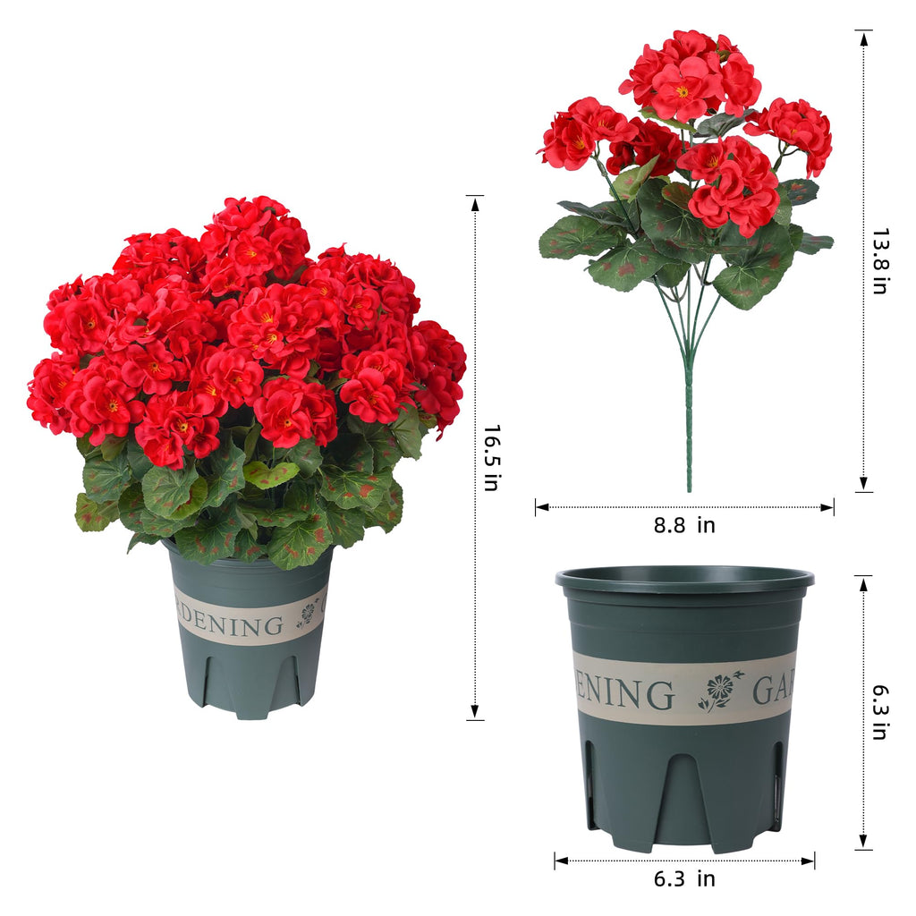 Geraniums Artificial — Faux Plants & Florals | Casa Home Living