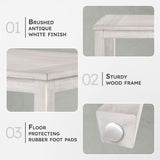 60" Farmhouse Dining Table for 4-6 People, Solid Wood Frame Acacia Veneer Rectangular Kitchen Table, for Kitchen